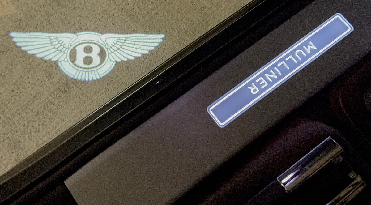 The Bentley Badge As A Puddle Light