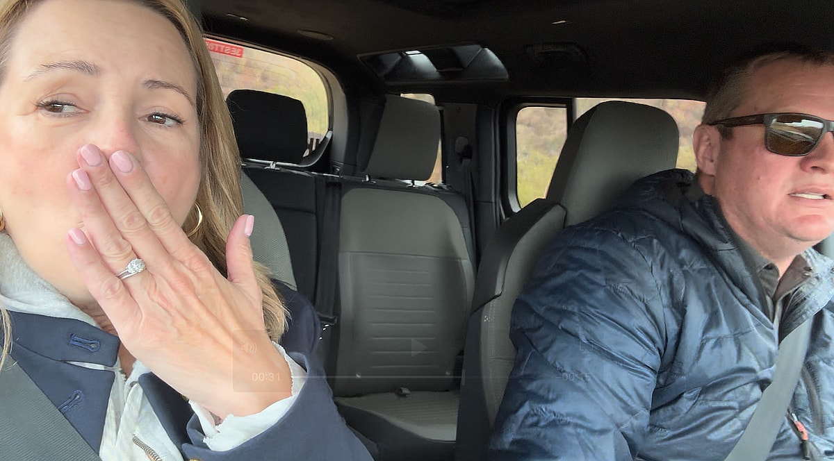 Me Covering My Mouth In The Land Rover Defender Octa