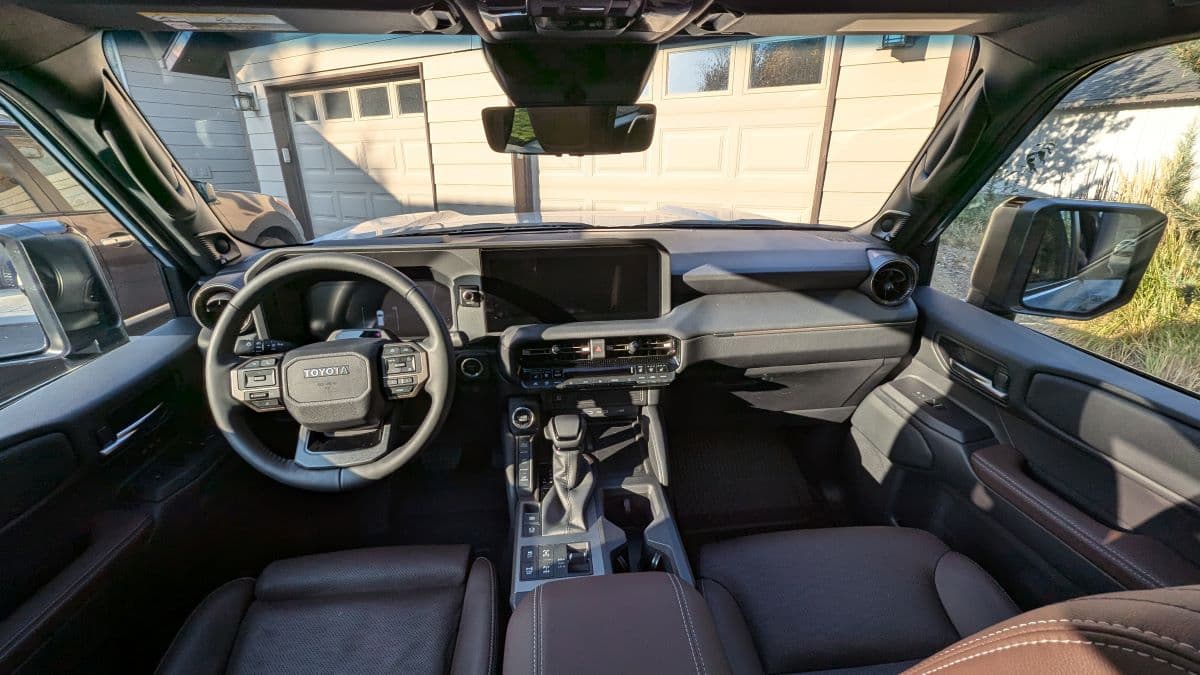 The Interior Of A 2024 Toyota Land Cruiser