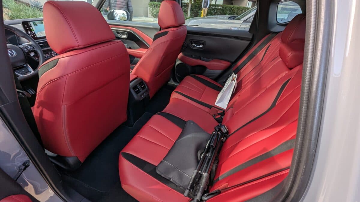 The Back Seats Of The 2025 Acura Adx A-Spec