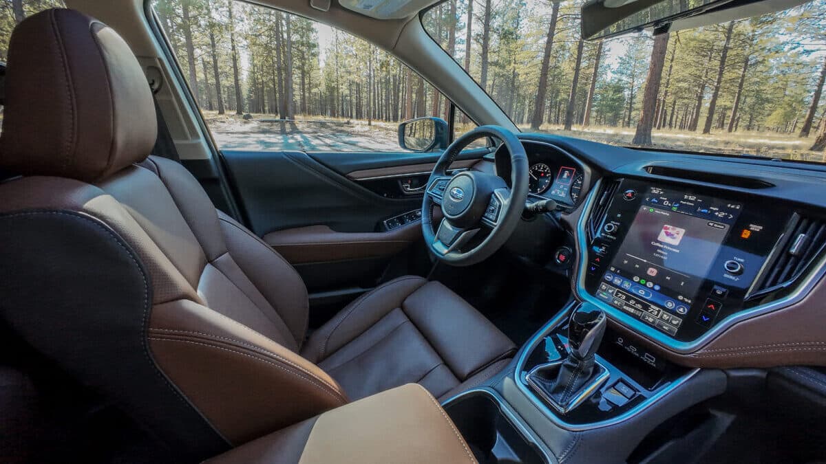 The Interior Of A 2024 Subaru Outback Touring Xt