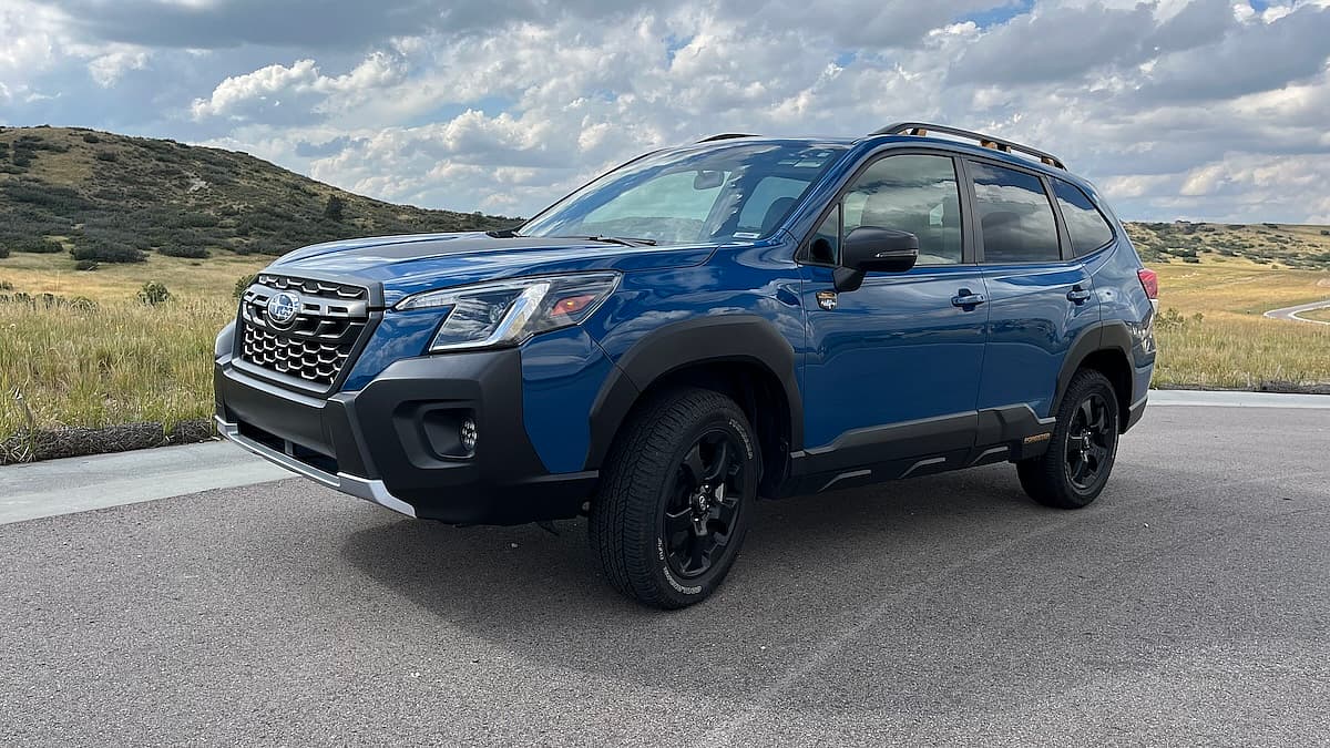 2024 Subaru Forester Wilderness Front Hero Shot.
