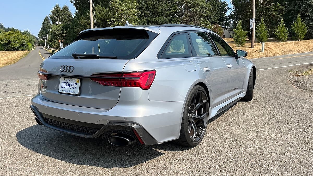 Audi Rs6 Avant Wagon Rear View