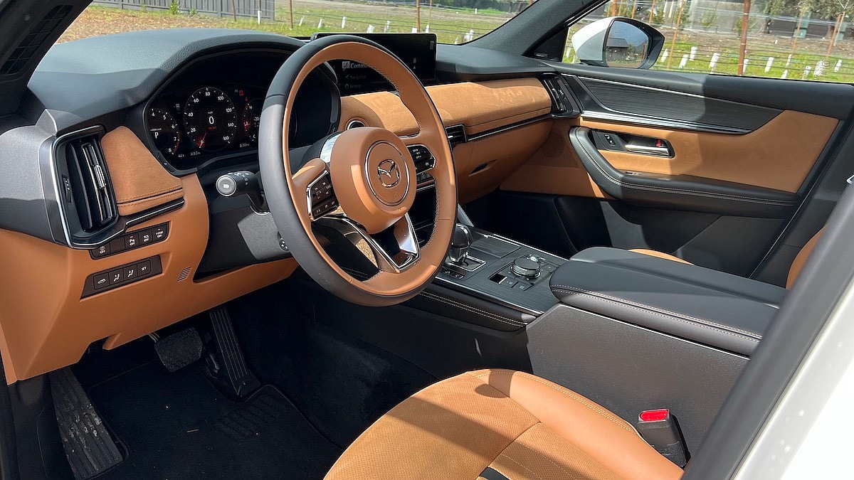 The Front Seat In The Mazda Cx-90 Mazda Suvs
