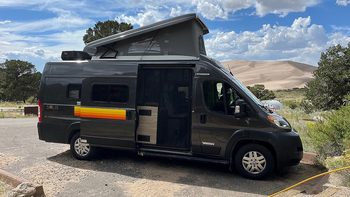 Is Van Life the Ultimate Escape? Exploring Life on the Road in a Winnebago Solis 9 Winnebago Solis Pop-Up Tent