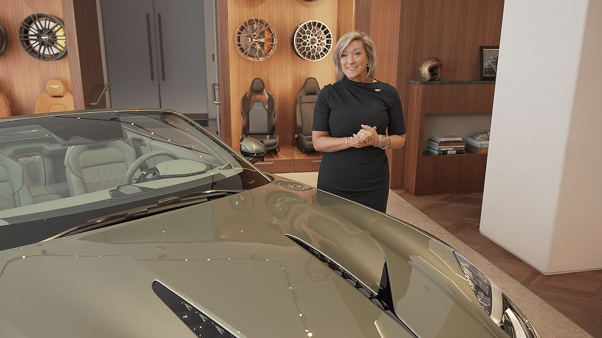 The New Aston Martin Vanquish Volante is the Most Powerful, and Perhaps Most Exclusive, Ragtop on the Road 11 Lisa Anastas With The Aston Martin Vanquish Volante 3