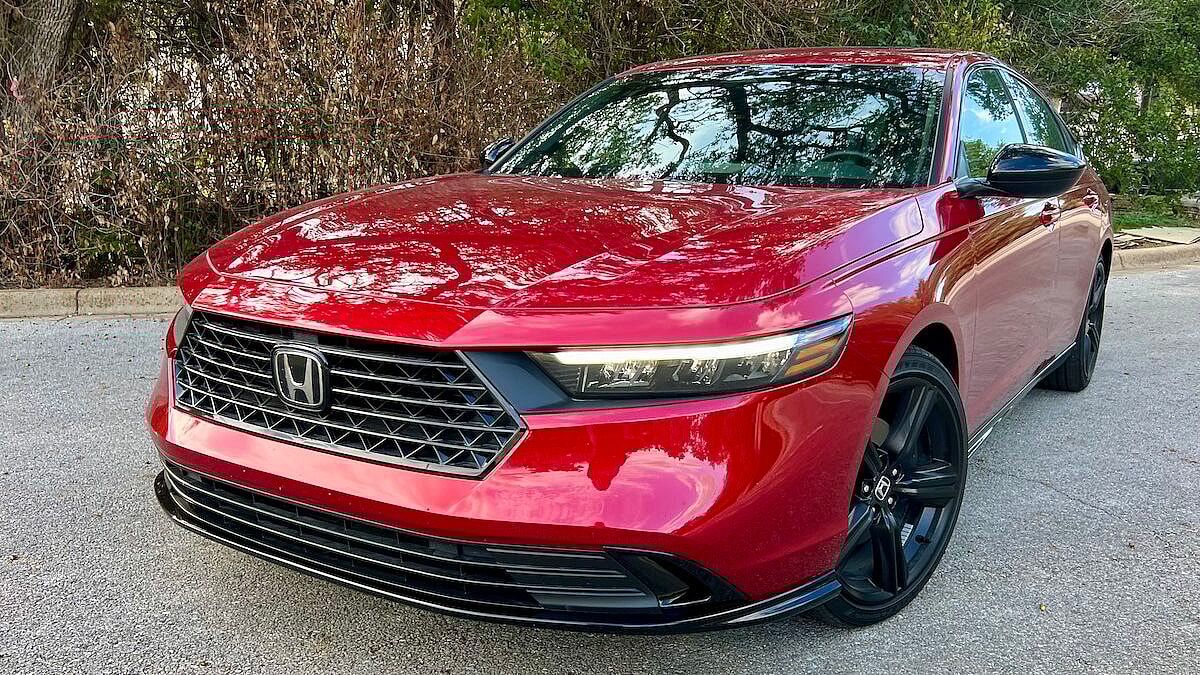 These 10 Cars Prove that Luxury on a Budget Is Possible 10 The Front Of The 2023 Honda Accord Hybrid Sport
