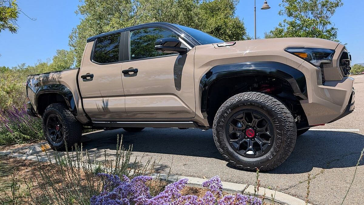 The Front End Of The 2025 Toyota Tacoma Trd Pro Double Cab