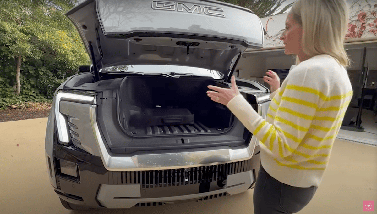 The Oversized Frunk In The 2025 Gmc Sierra Ev
