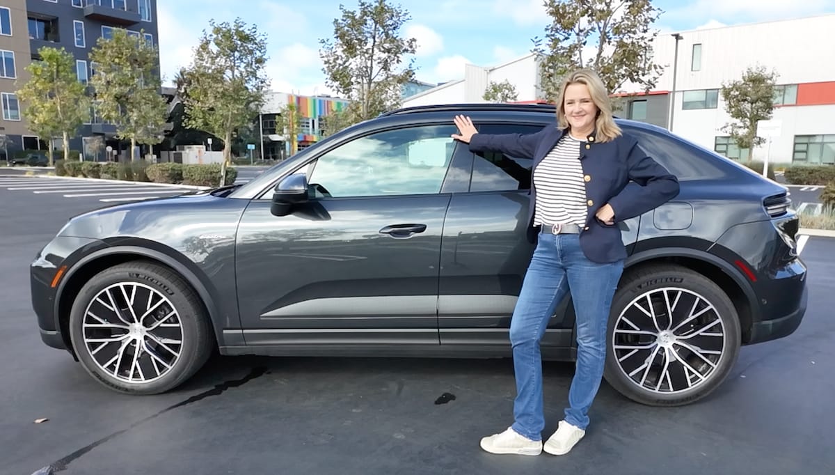 Scotty Reiss with the Porsche Macan Electric