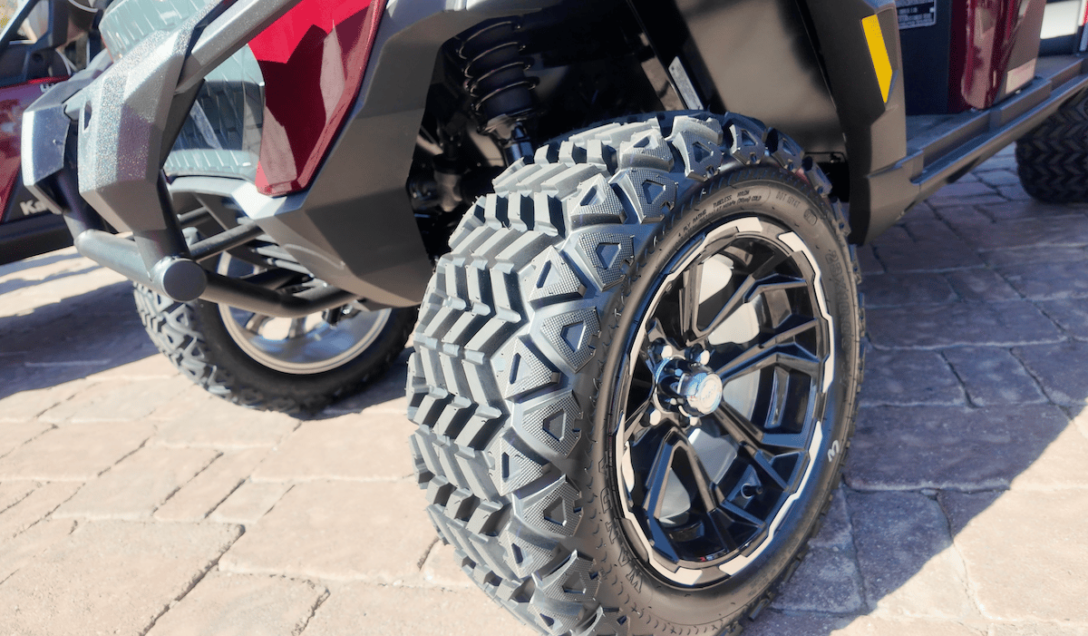 You Can Accessorize The Front With The Brush-Guard Bumper To Your Nav 4E Le Kawasaki Nav 4E Electric Cart