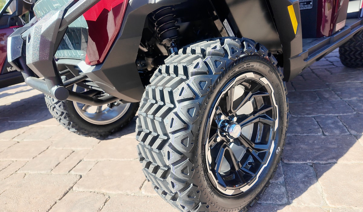 You Can Accessorize The Front With The Brush-Guard Bumper To Your Nav 4E Le Kawasaki Nav 4E Electric Cart