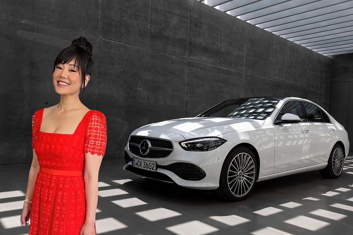 Crystal Minkoff And A Mercedes-Benz Sedan
