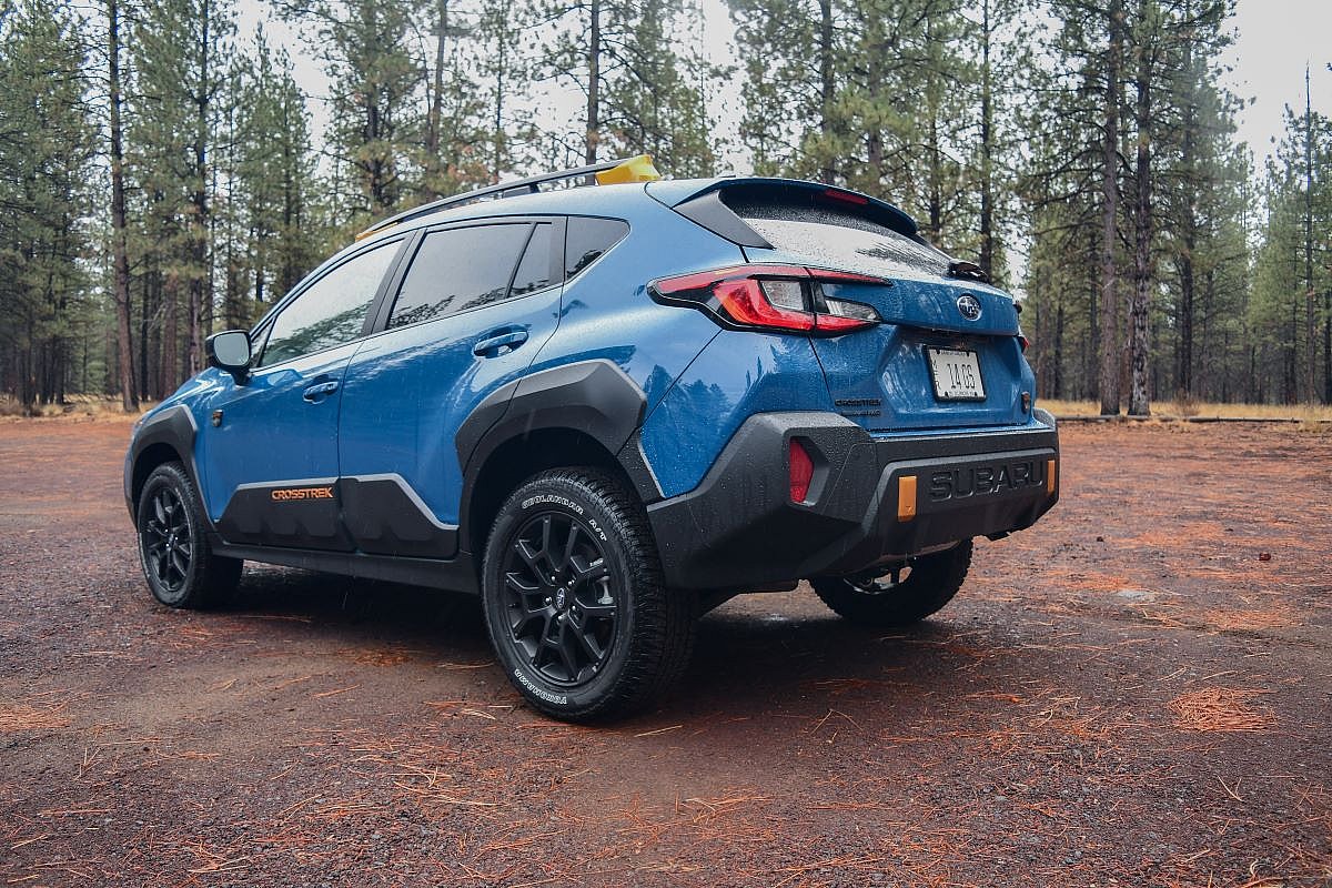 The Rear End Of The 2024 Subaru Crosstrek Wilderness