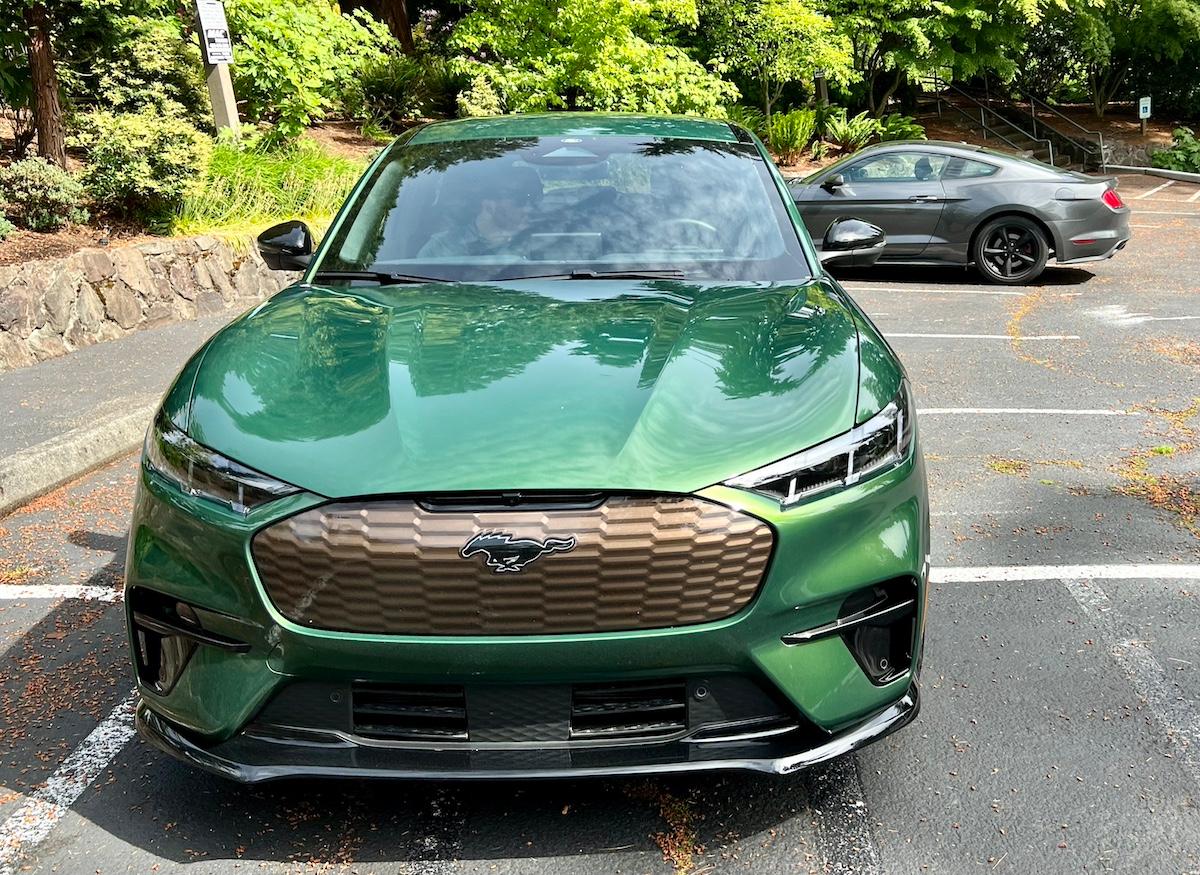 Updates to The 2024 Mustang Mach-E GT Make This Awesome EV Even More Delightful 3 The Front End Of The 2024 Ford Mustang Mach-E Gt With Bronze Accents