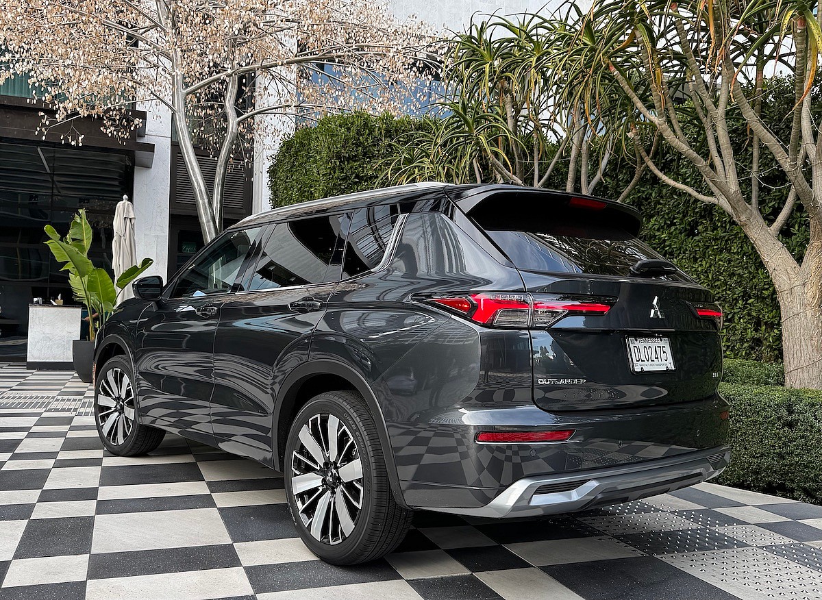The 2025 Mitsubishi Outlander: More Premium Details But Still The Most Affordable 3-Row SUV 9 The Rear End Of The 2025 Mitsubishi Outlander