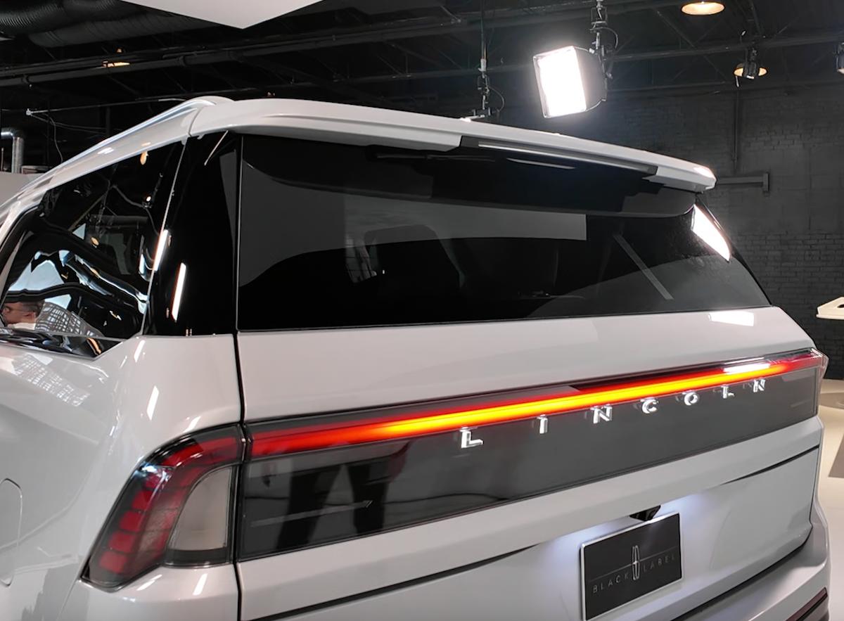 The Rear Light Bar And Illuminated Lincoln Name Plate