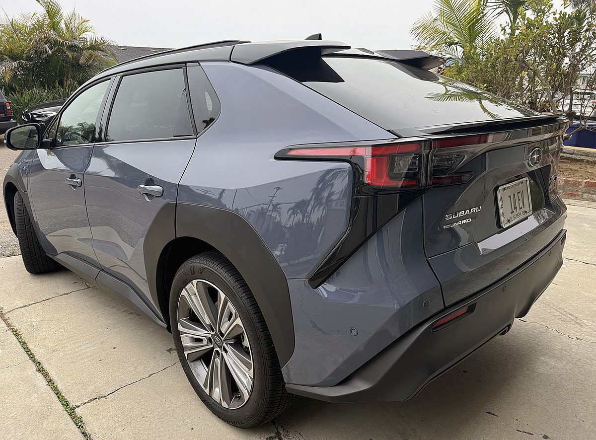 The 2024 Subaru Solterra is a Beautifully Rugged All-Electric SUV 4 The Rear End Design Of The 2024 Subaru Solterra