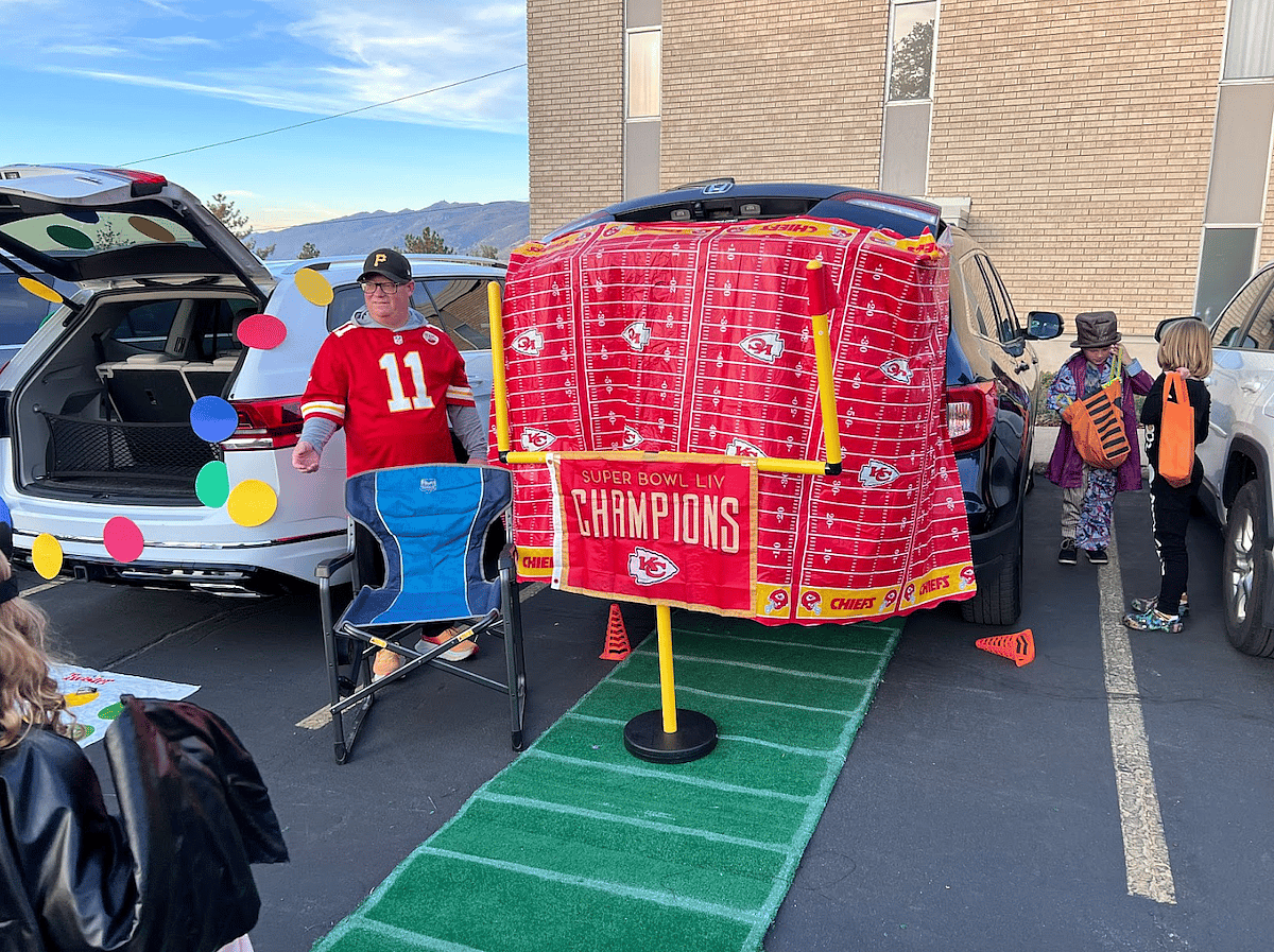 These Trunk or Treat Halloween Decoration Ideas Make Your Car the Star 4 Gridiron Trunk Or Treat