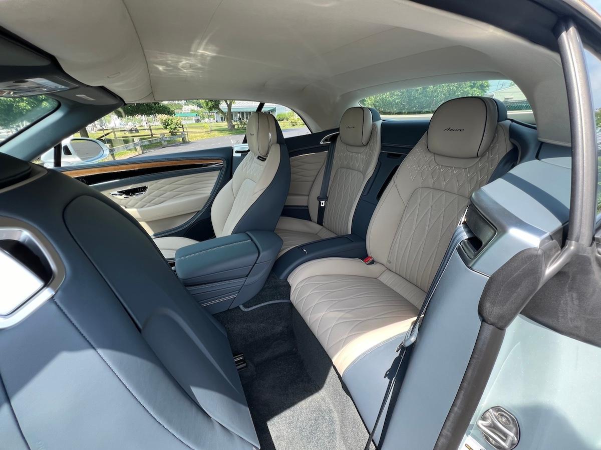 Entrance To The Rear Seat In The Bentley Continental Gt Convertible
