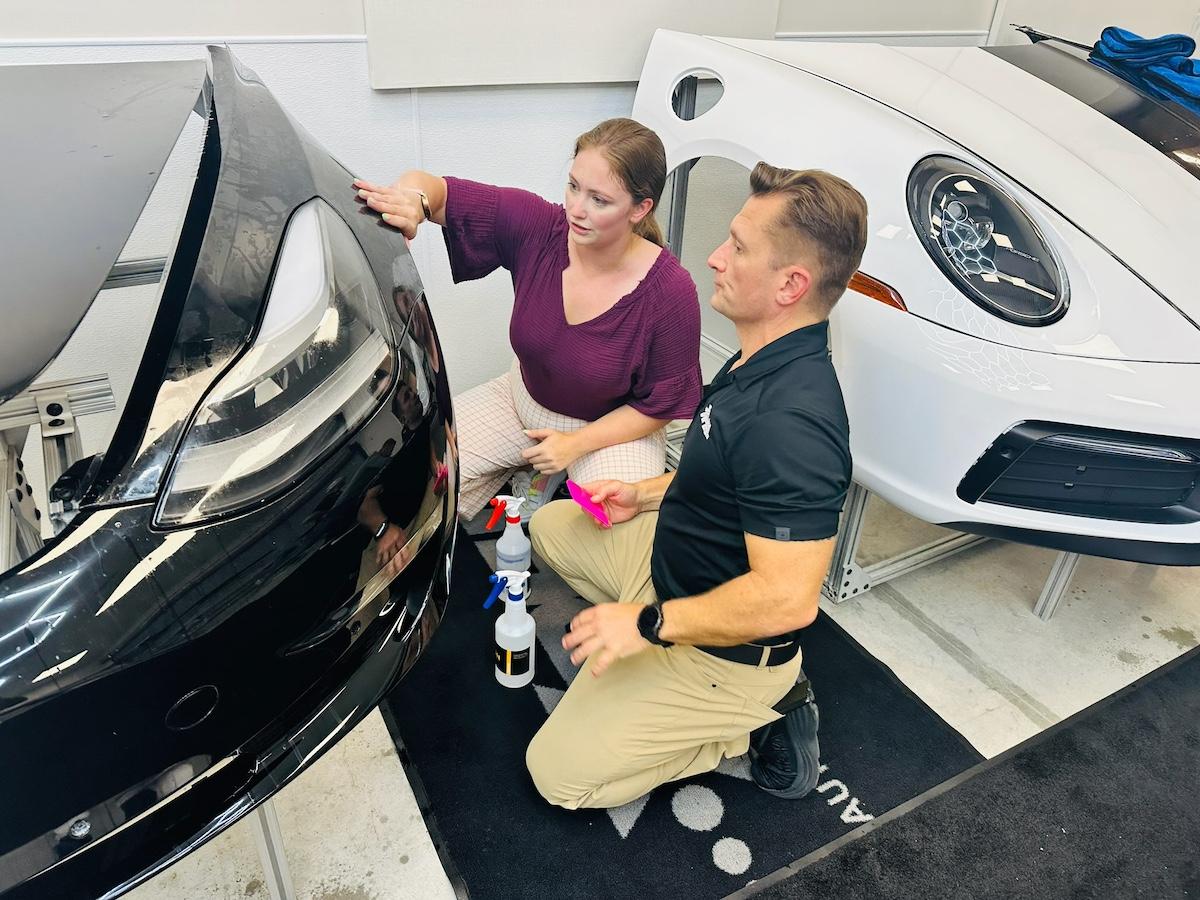 Looking At Our Handiwork After Applying The Paint Protection Film Ppf