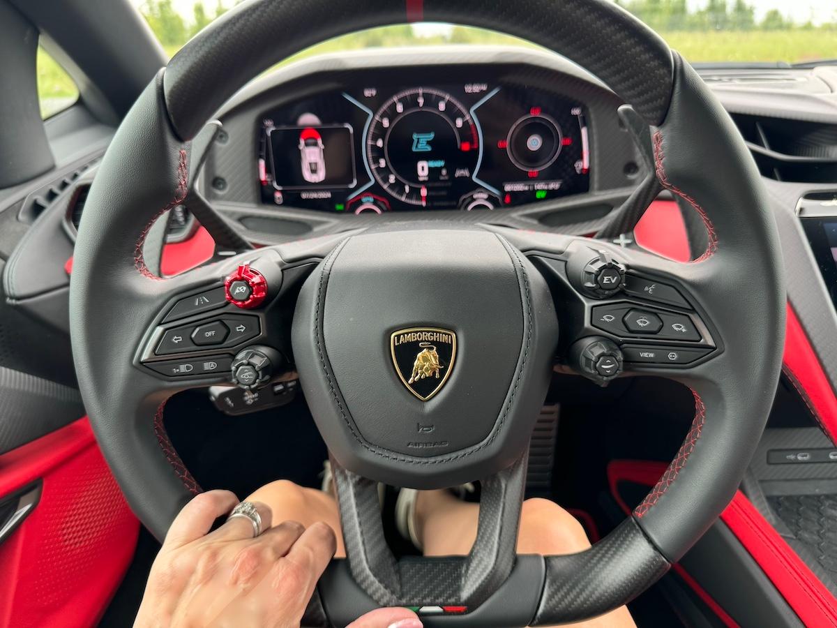 The Steering Wheel On The Lamborghini Revuelto