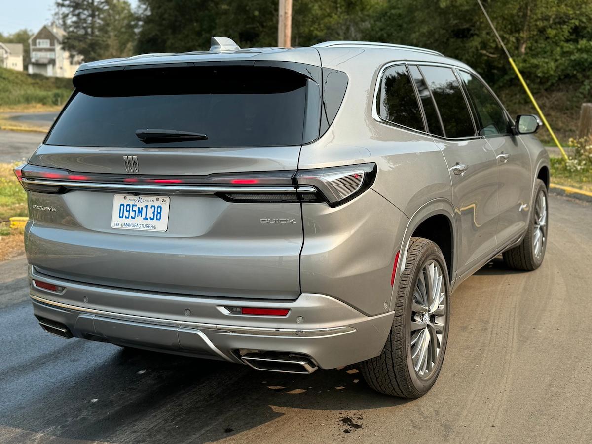 2025 Buick Enclave, 2024 Chevrolet Traverse or 2024 GMC Acadia: Which is the Best 3-Row SUV? 4 The Rear Of The 2025 Buick Enclave