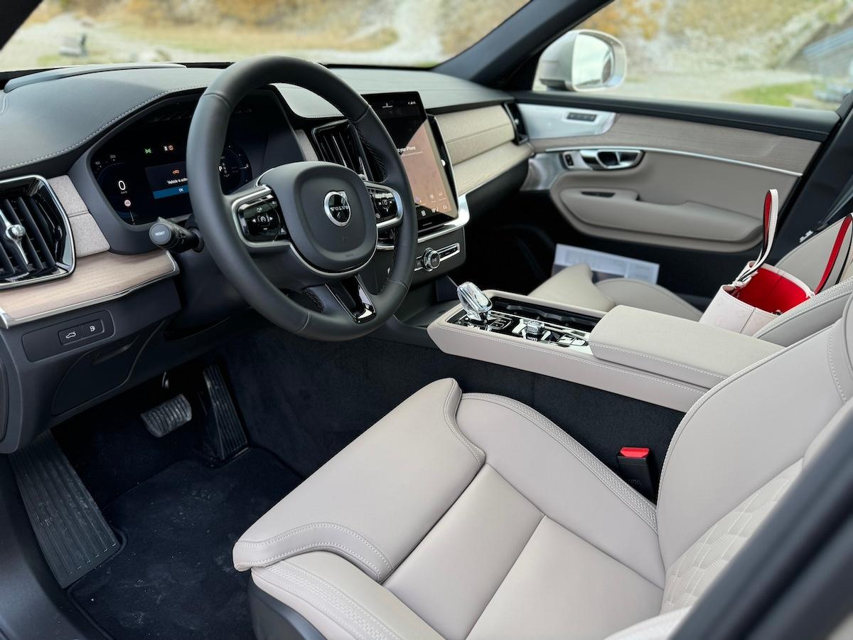2025 Volvo XC90 First Drive: Tech Updates Make This Luxe SUV Even Better On the Road 5 The Front Seat In The 2025 Volvo Xc90