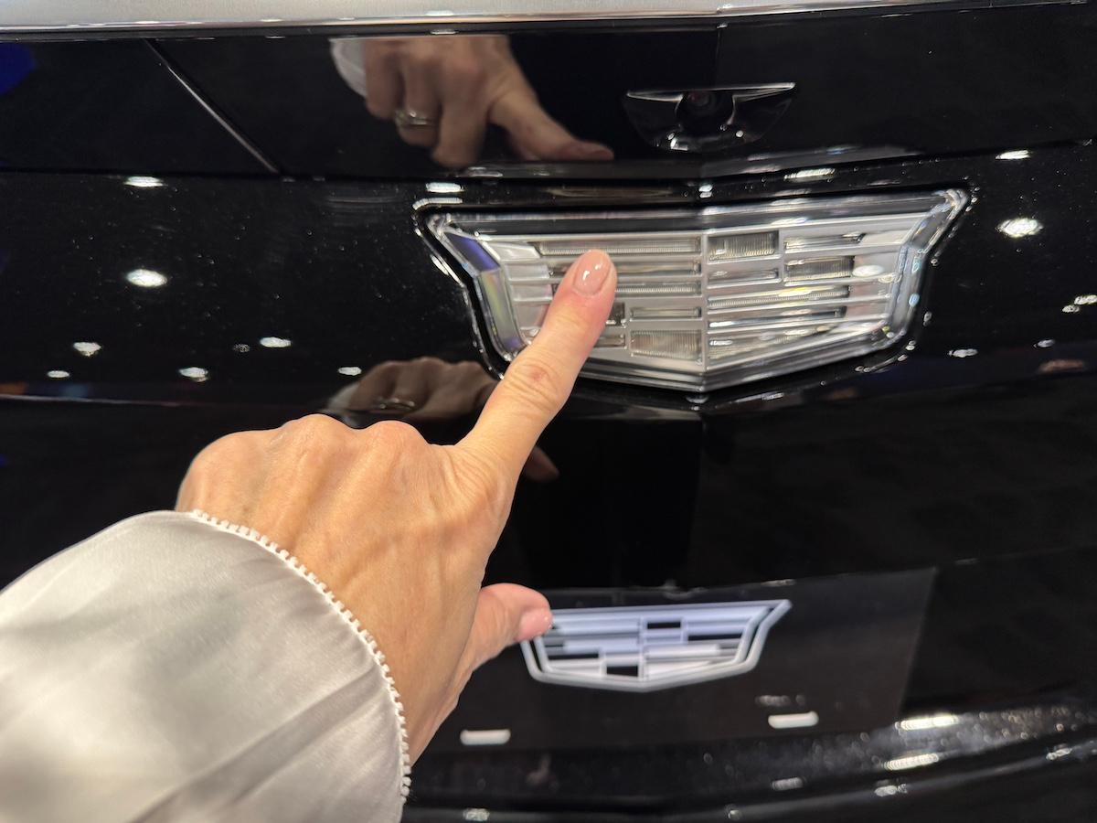 The Badge On The Liftgate Opens The Hatch In The Cadillac Vistiq