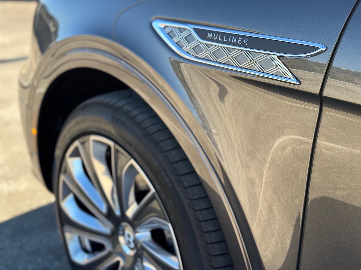 The Exterior Mulliner Badge On The Bentley Bentayga