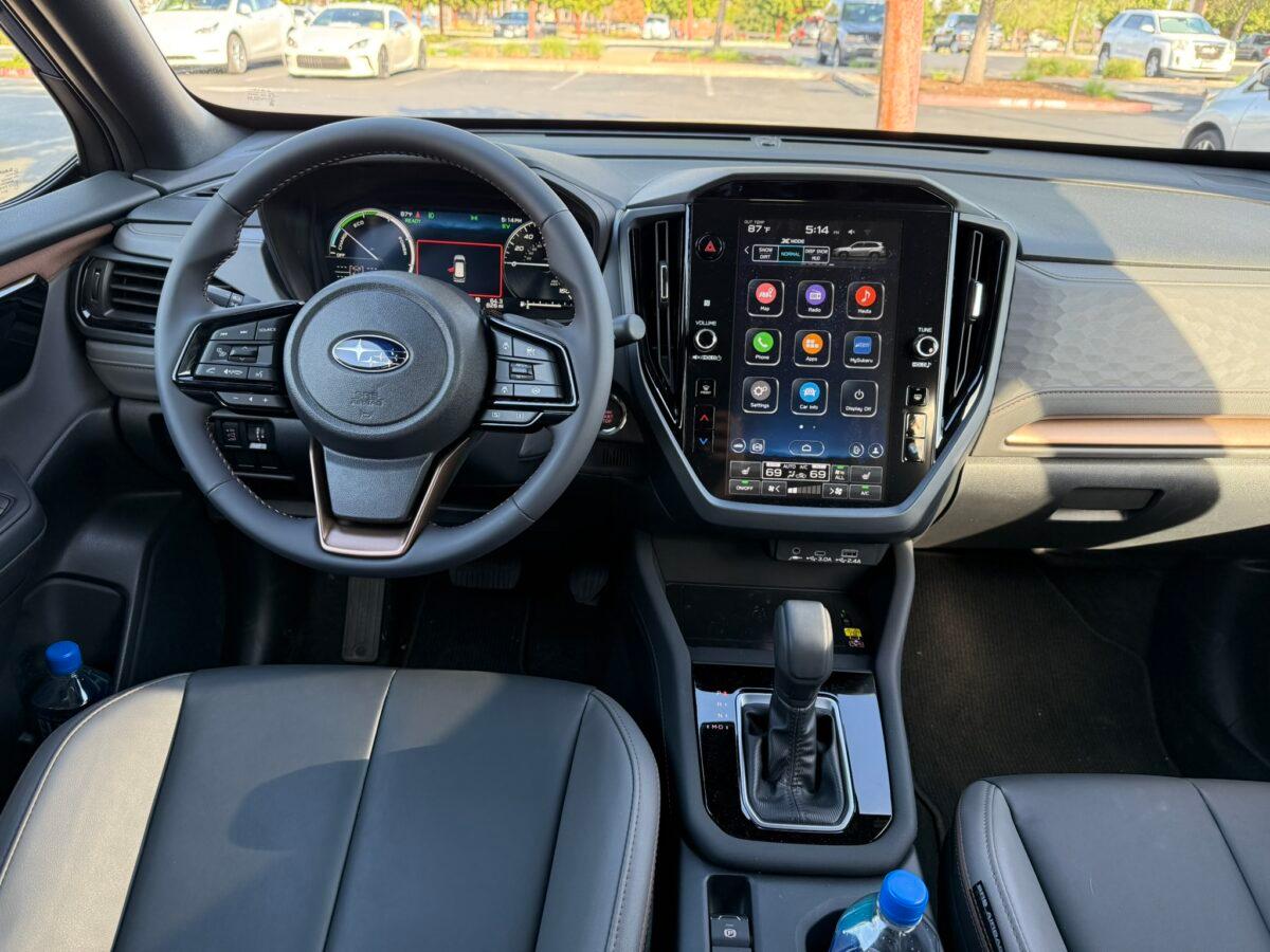 The Interior Of The Subaru Forester Hybrid