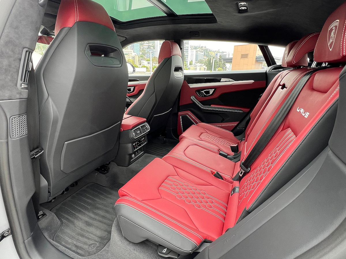 The Roomy Rear Seat In The Lamborghini Urus S