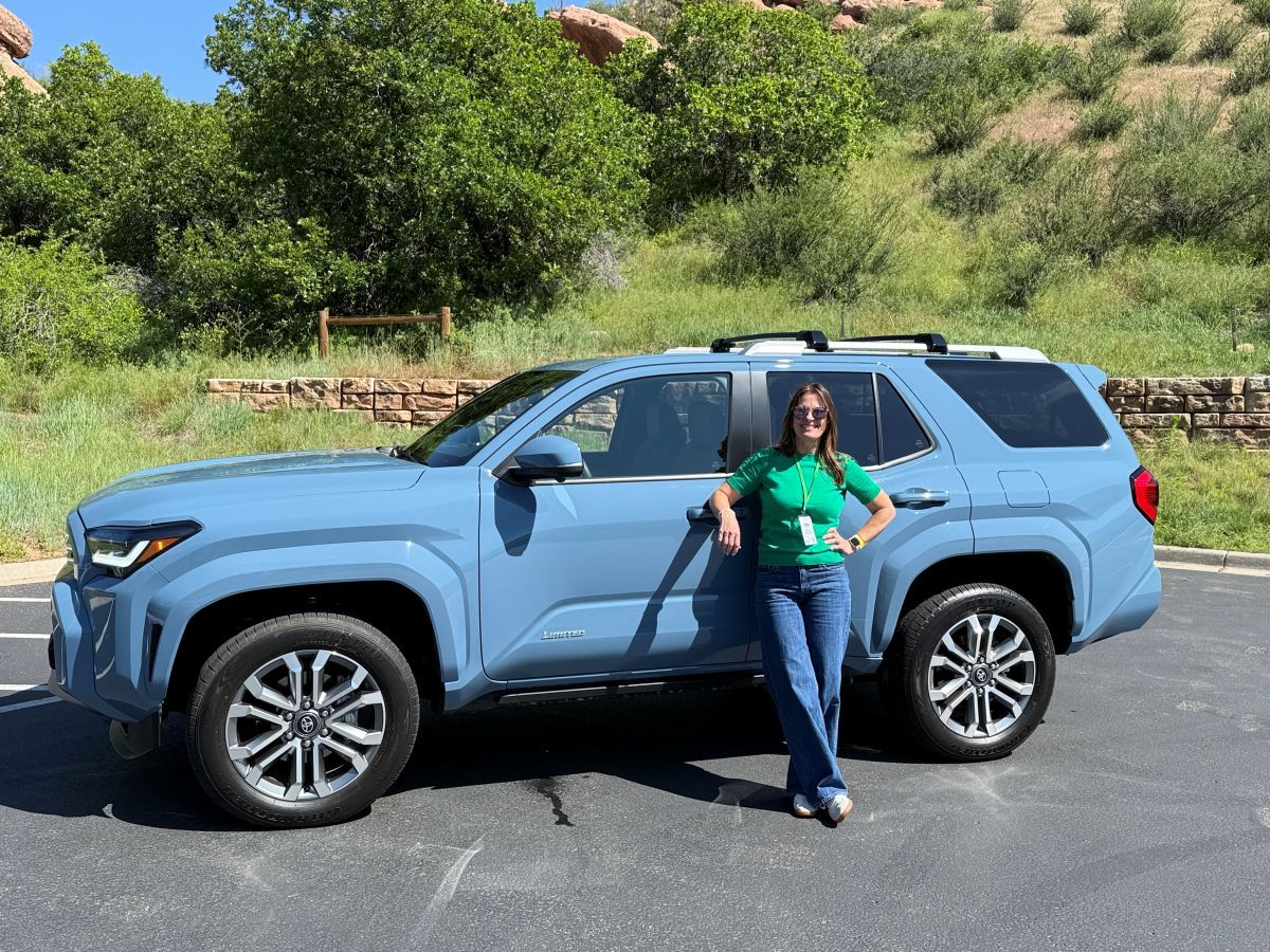 Standing in front of the 2025 Toyota 4Runner