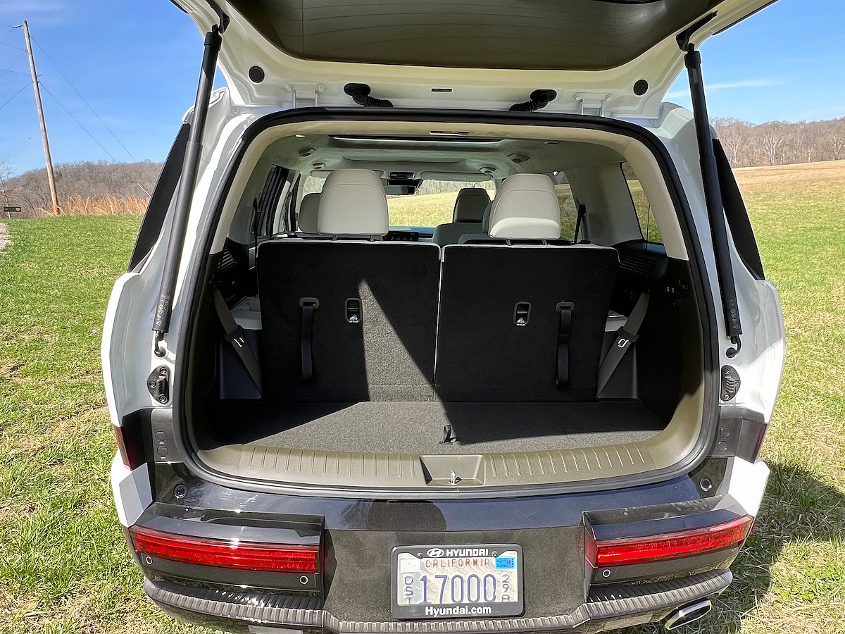 Cargo Space Behind The 3Rd Row In The 2024 Hyundai Santa Fe