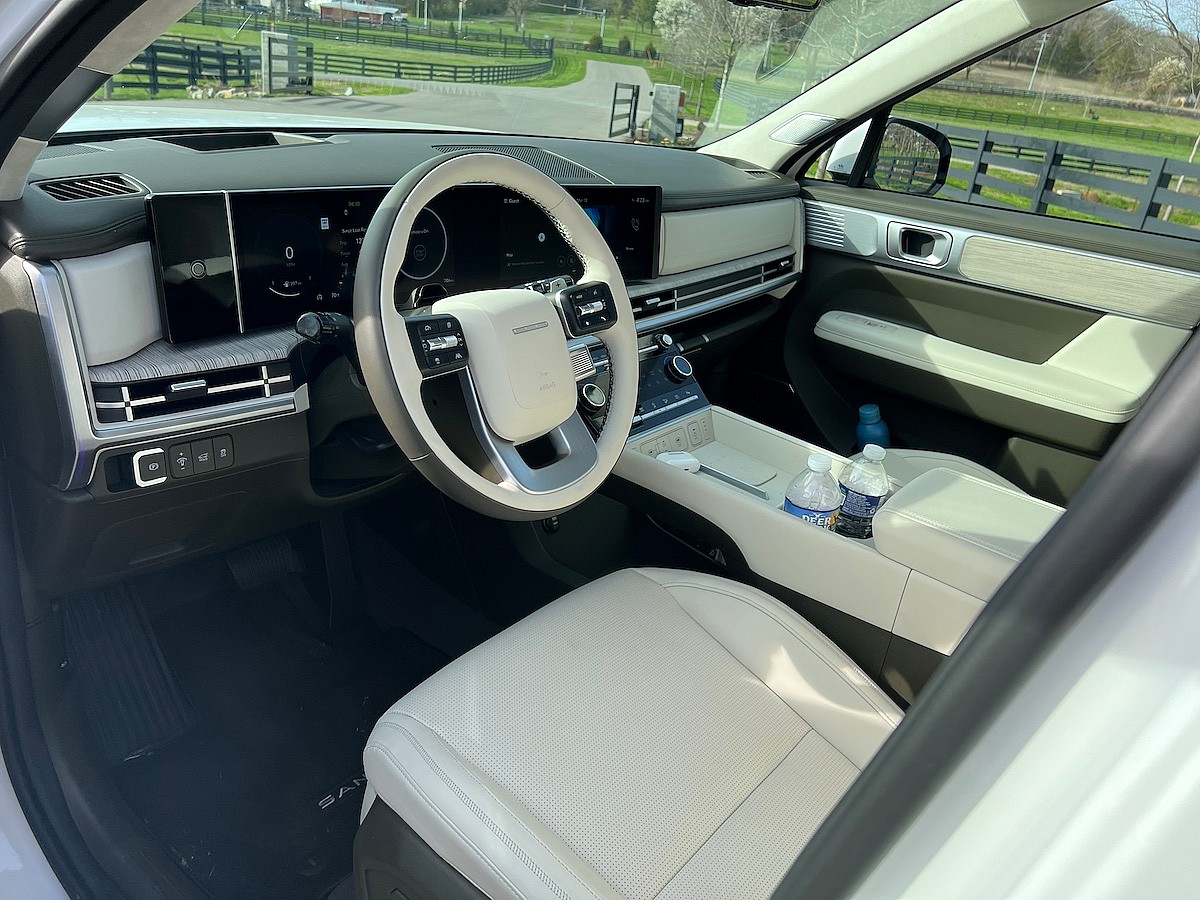 2024 Hyundai Santa Fe First Drive: The Best Things Come in Large, Classically Shaped Boxes 8 The Driver'S Seat In The 2024 Hyundai Santa Fe