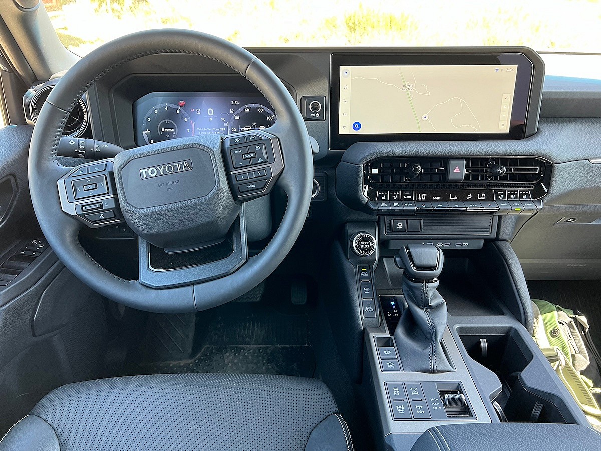 The Front Seat In The Toyota Land Cruiser