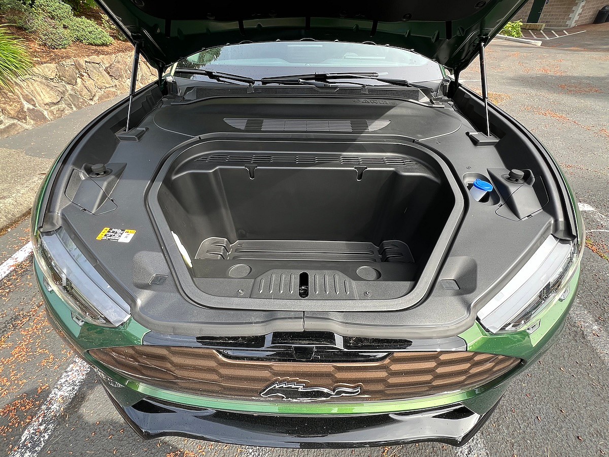 Updates to The 2024 Mustang Mach-E GT Make This Awesome EV Even More Delightful 11 The Newly Redesigned Frunk 2024 Ford Mustang Mach-E Gt