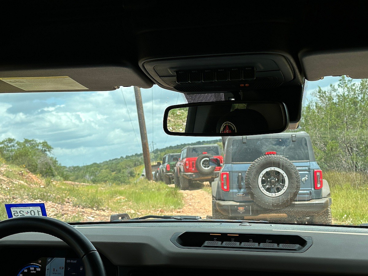 I Took My Son To the Ford Bronco Off-Roadeo Where He Learned About Himself, About Me and Off-Roading 9 The Broncos Are Put Through Their Paces In A Single File Line Through The Texas Countryside