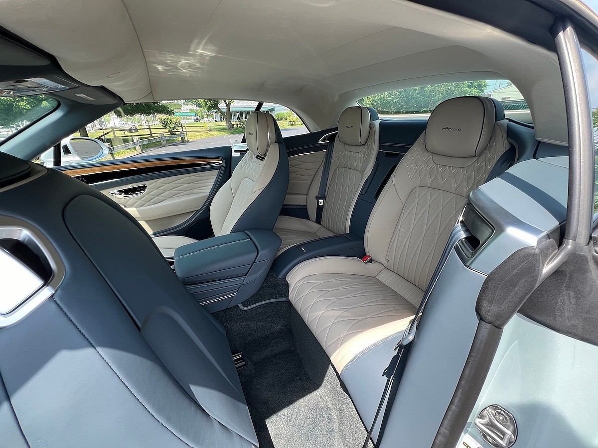 Entrance To The Rear Seat In The Bentley Continental Gt Convertible
