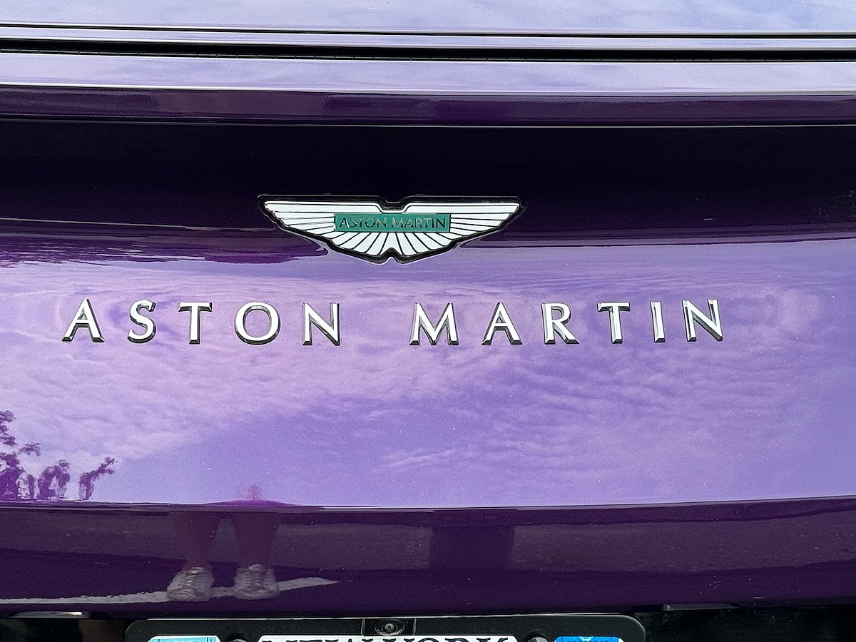 The Aston Martin Name Is Spelled Out Across The Rear Just Under The Badge