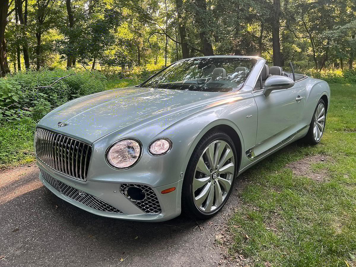 The Bentley Continental Gtc With The Top Down