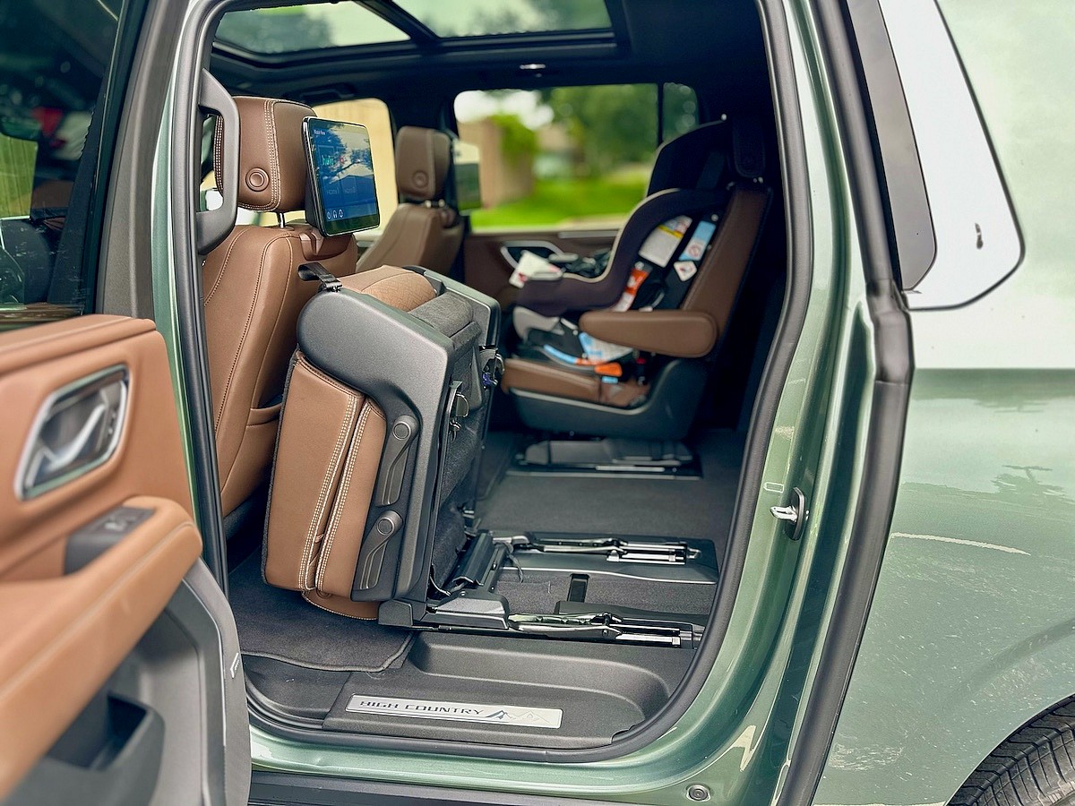 Is Your Full Size SUV Road Trip Ready? What We Learned in the 2024 Chevrolet Suburban 8 2024 Chevrolet Suburban Folding Seats Full Size Suv Road Trip