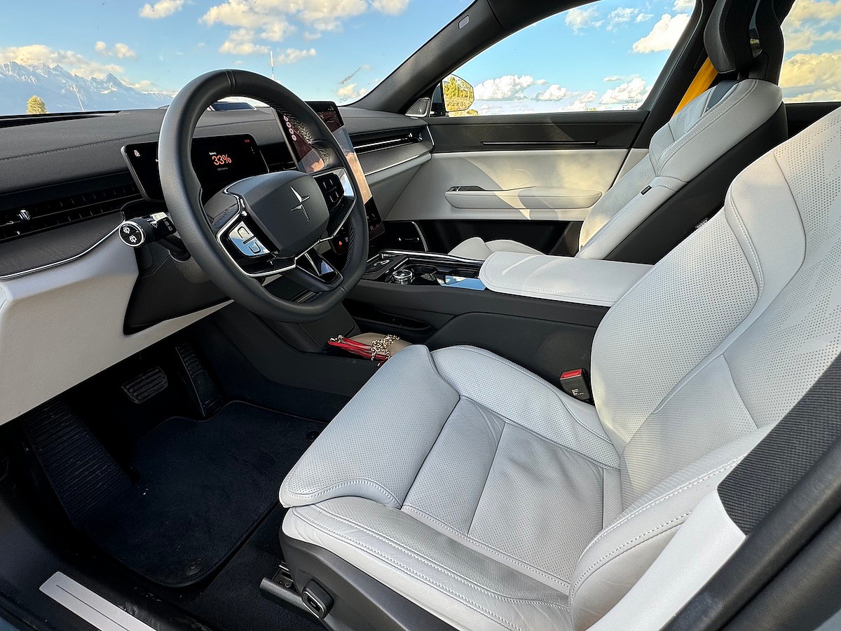 Polestar 3 First Drive: Luxury Means Never Having to Apologize for Power 7 The Front Seat Of The 2025 Polestar 3
