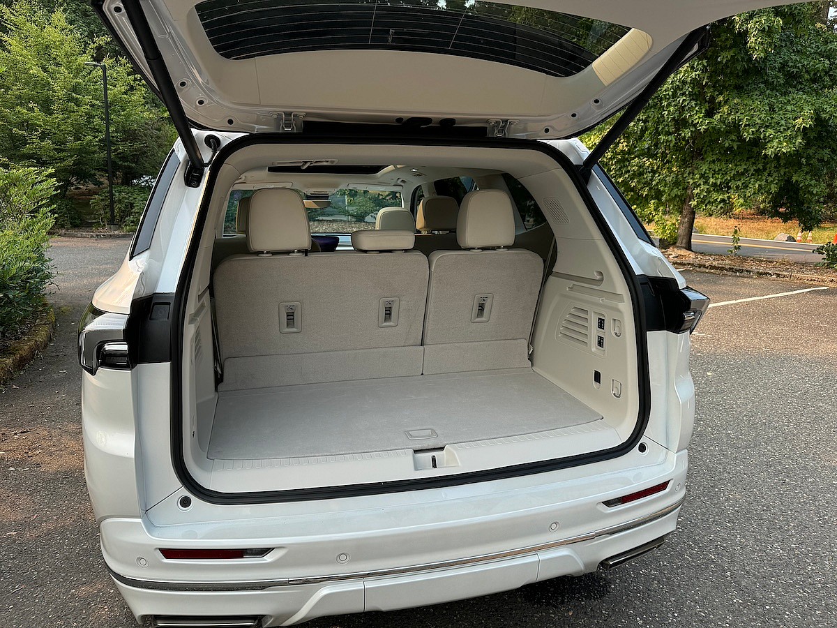 2025 Buick Enclave First Drive: This Modern, Elegant 3-row SUV Is All That, and More 10 The Rear Cargo Area In The 2025 Buick Enclave