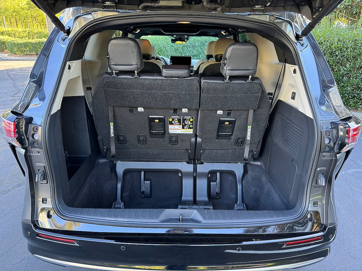 The Cargo Well Is Huge In The 2025 Toyota Sienna
