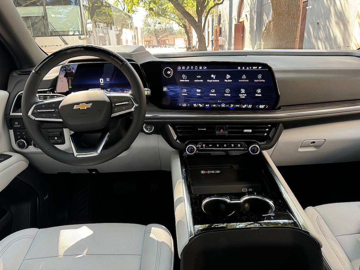 The Front Seat Of The 2025 Chevrolet Suburban Premier Edition