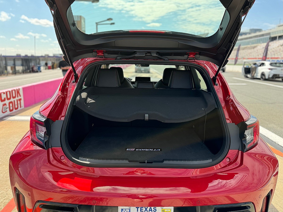 The Hatch Has Plenty Of Space In The Toyota Gr Corolla Dat