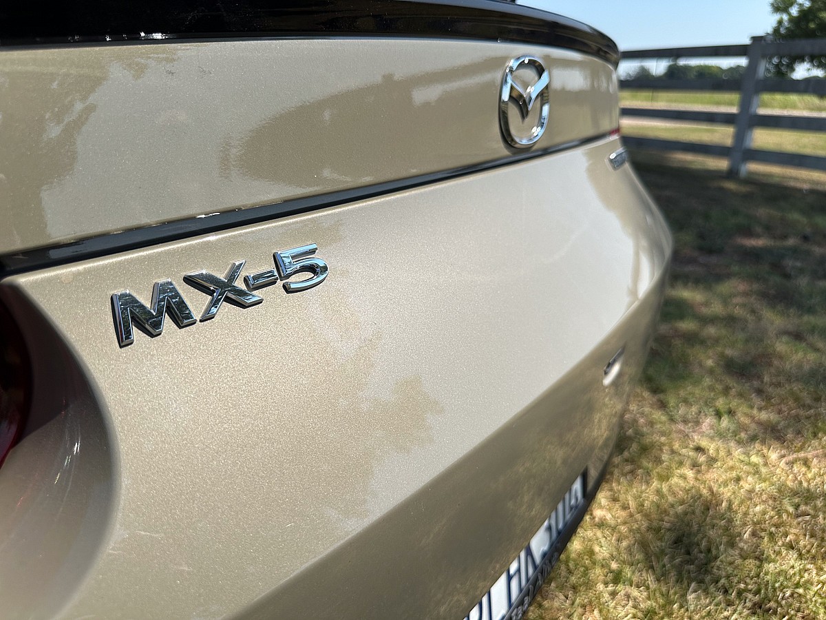 The Rear Badge On The 2024 Mazda Mx-5 Miata Club Edition