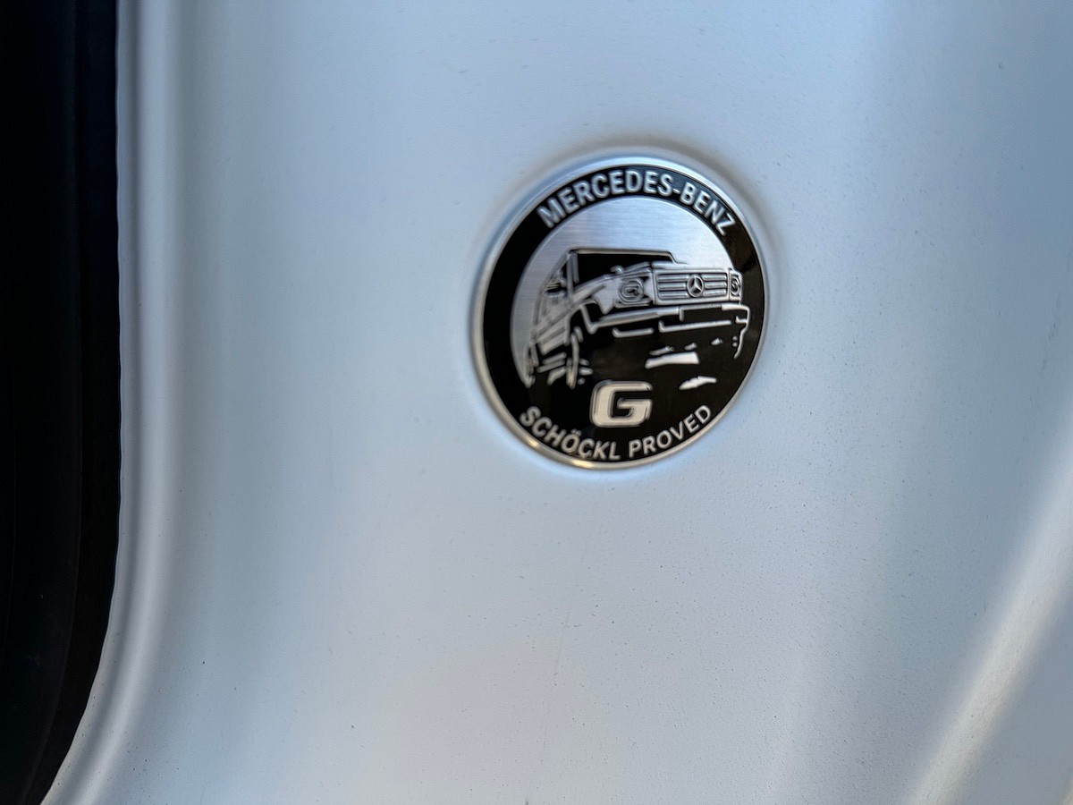The G-Wagen Badge On The 2025 Mercedes-Benz G 580