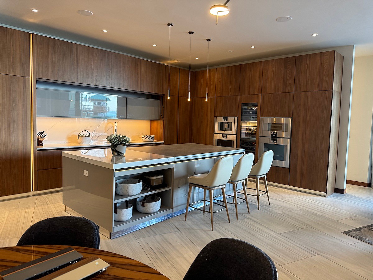 The Kitchen In The Bentley Residences Model